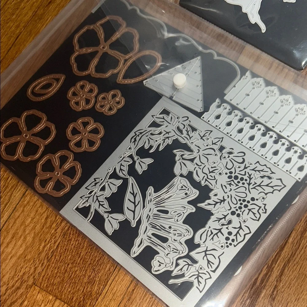 Scrapbooking Crafts Floral and Butterfly Metal Die Cut Set- Both Double Sided